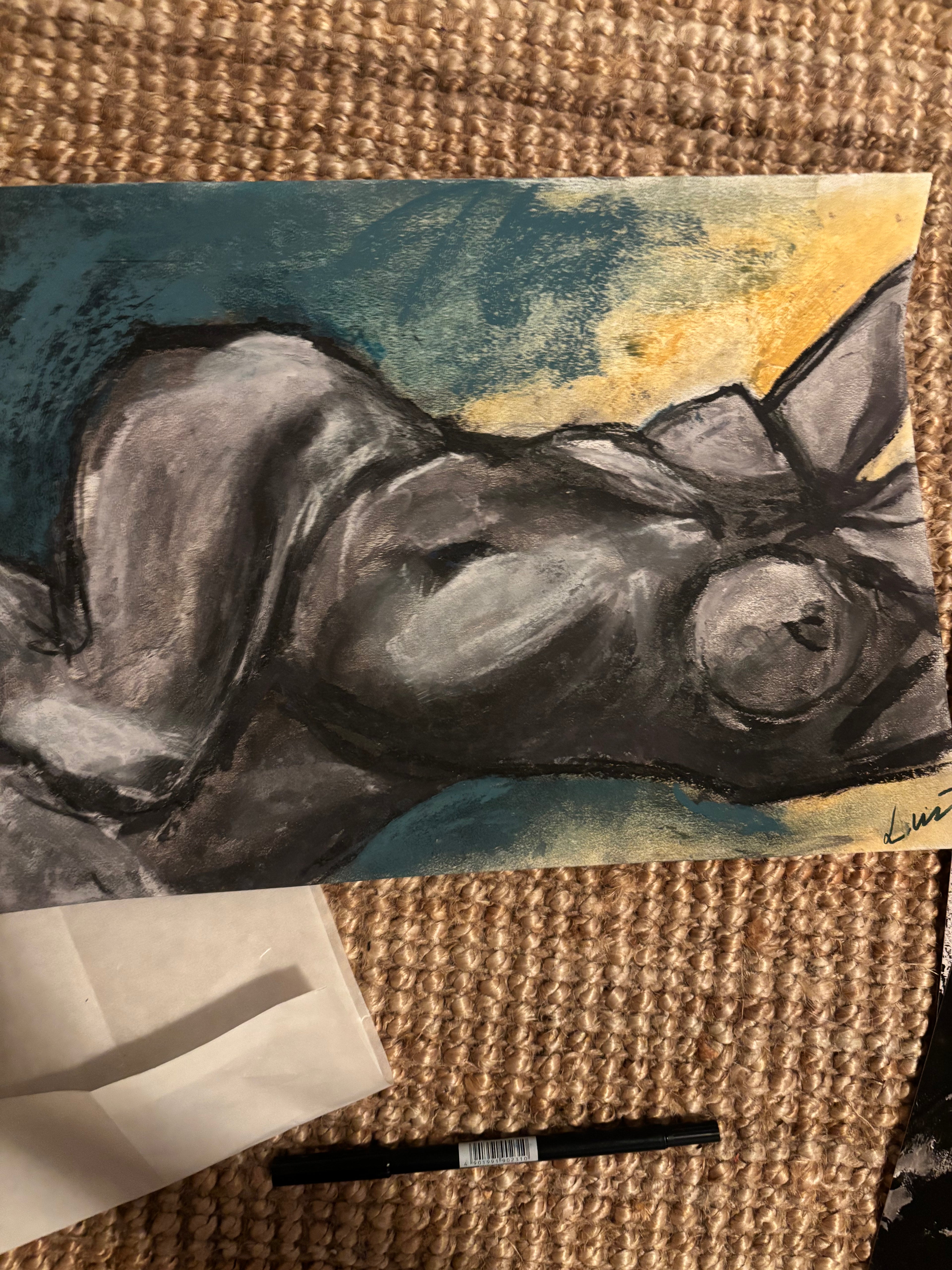 Torso Drawing I Artprint